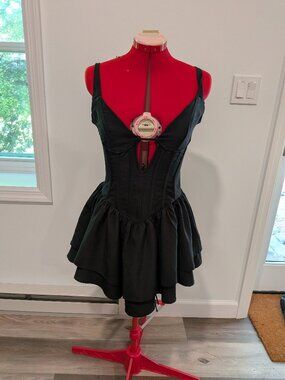 Murci black mini corset dress